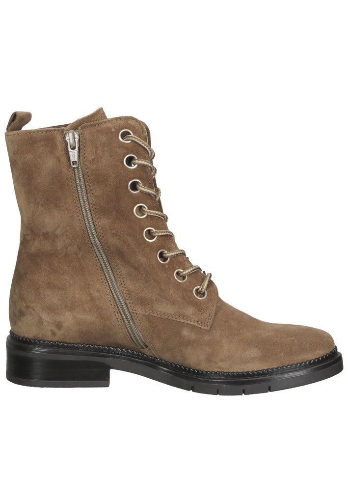 Stiefeletten Gabor Stiefelette Veloursleder Mittelbraun