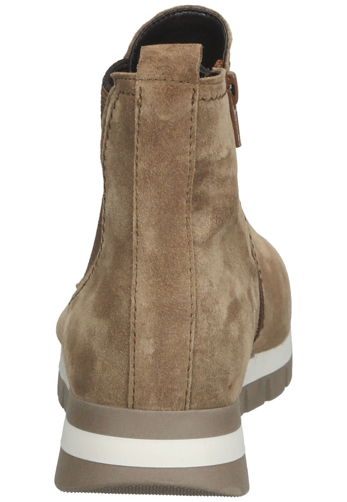 Stiefeletten Gabor Stiefelette Veloursleder Mittelbraun