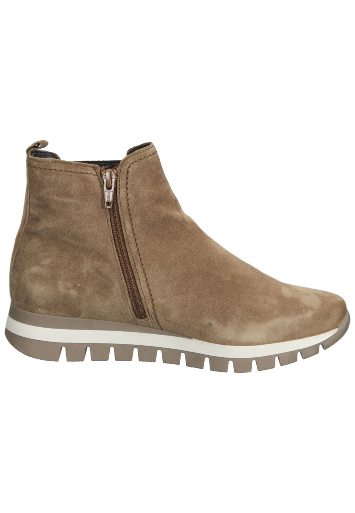 Stiefeletten Gabor Stiefelette Veloursleder Mittelbraun