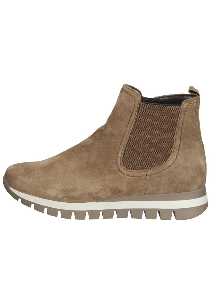 Stiefeletten Gabor Stiefelette Veloursleder Mittelbraun