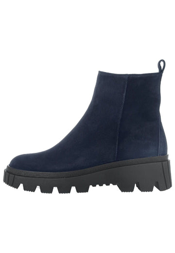 Stiefeletten Gabor Stiefelette Veloursleder Pazifik Warmfutter