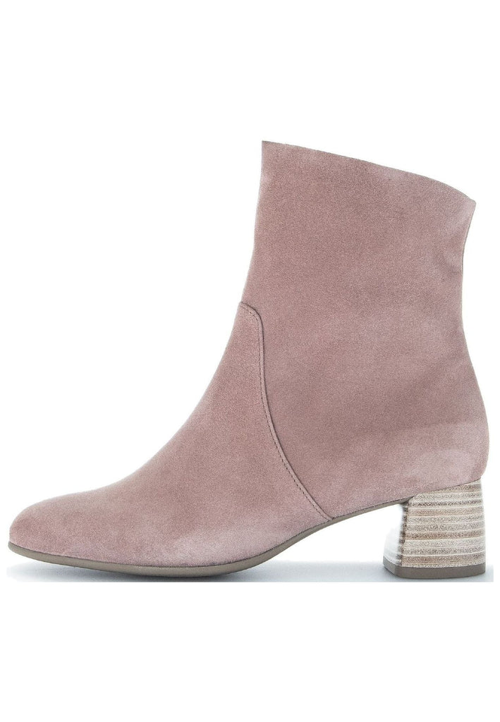 Stiefeletten Gabor Stiefelette Veloursleder Rose