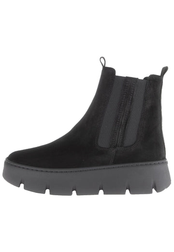 Stiefeletten Gabor Stiefelette Veloursleder Schwarz