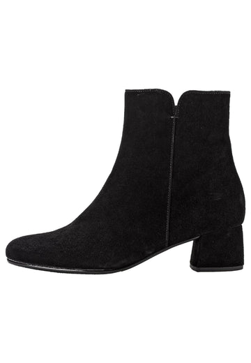 Stiefeletten Gabor Stiefelette Veloursleder Schwarz