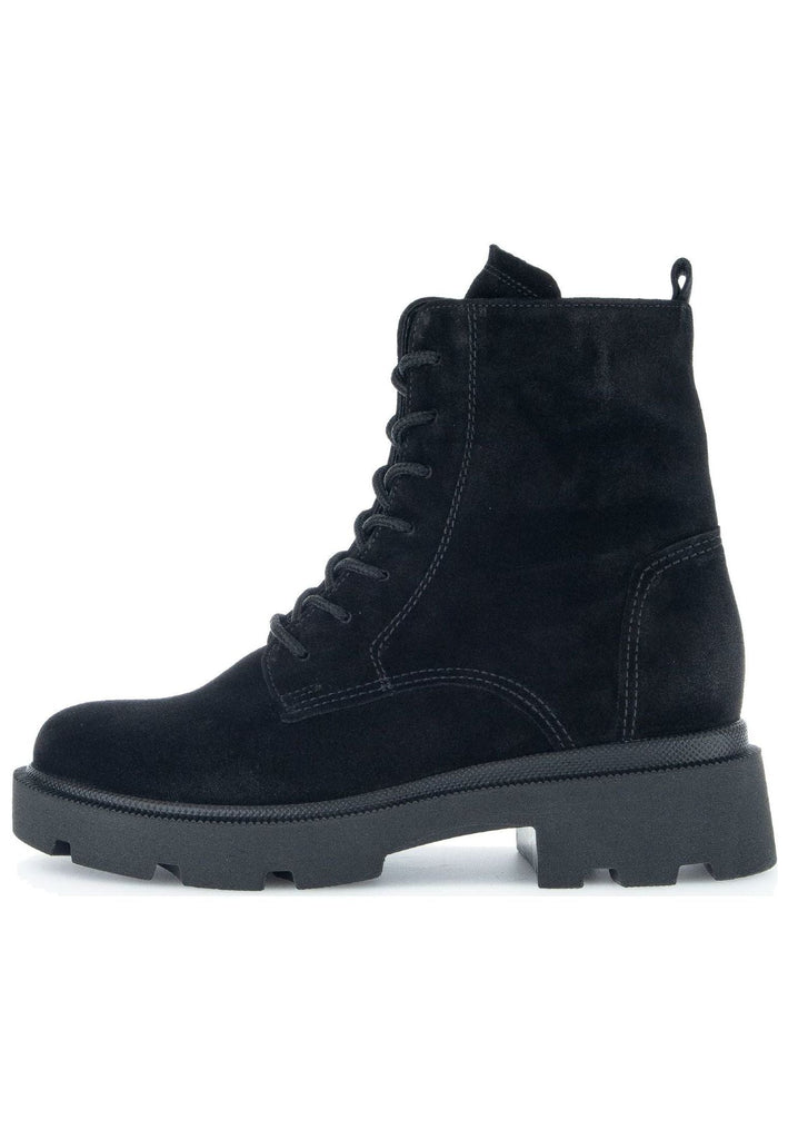 Stiefeletten Gabor Stiefelette Veloursleder Schwarz