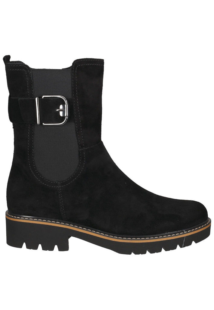 Stiefeletten Gabor Stiefelette Veloursleder Schwarz