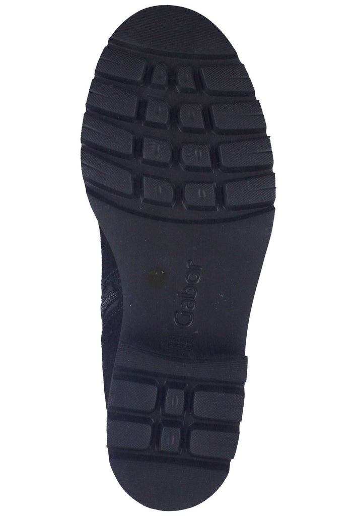 Stiefeletten Gabor Stiefelette Veloursleder Schwarz