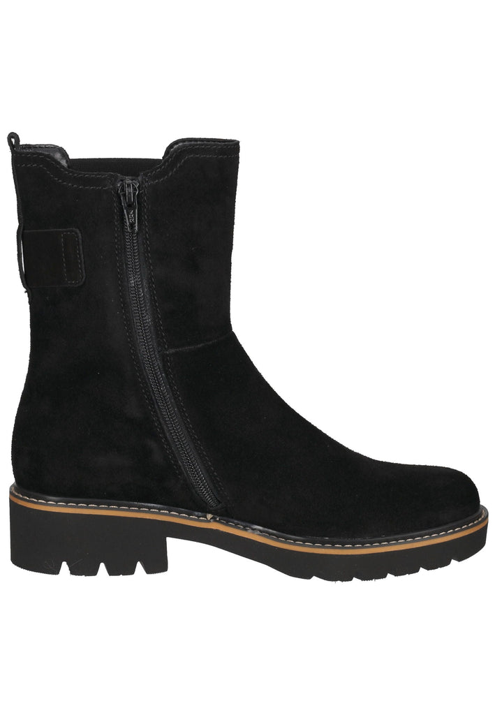 Stiefeletten Gabor Stiefelette Veloursleder Schwarz