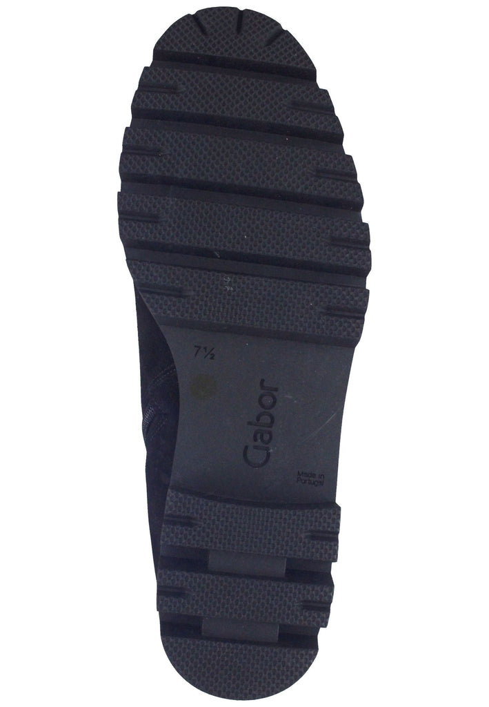 Stiefeletten Gabor Stiefelette Veloursleder Schwarz