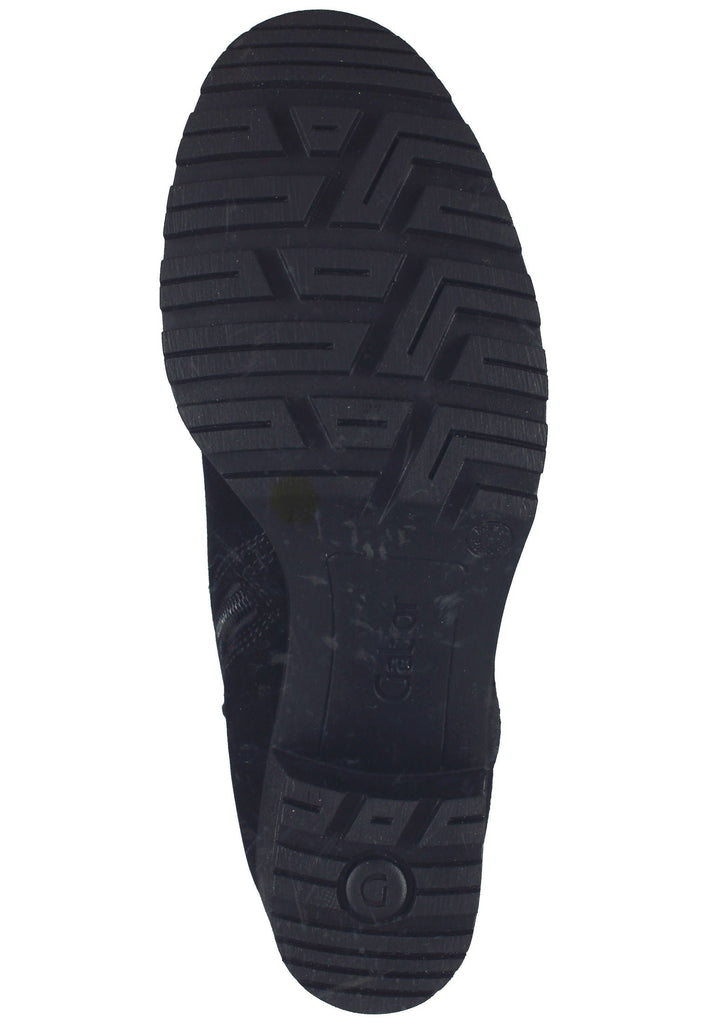 Stiefeletten Gabor Stiefelette Veloursleder Schwarz