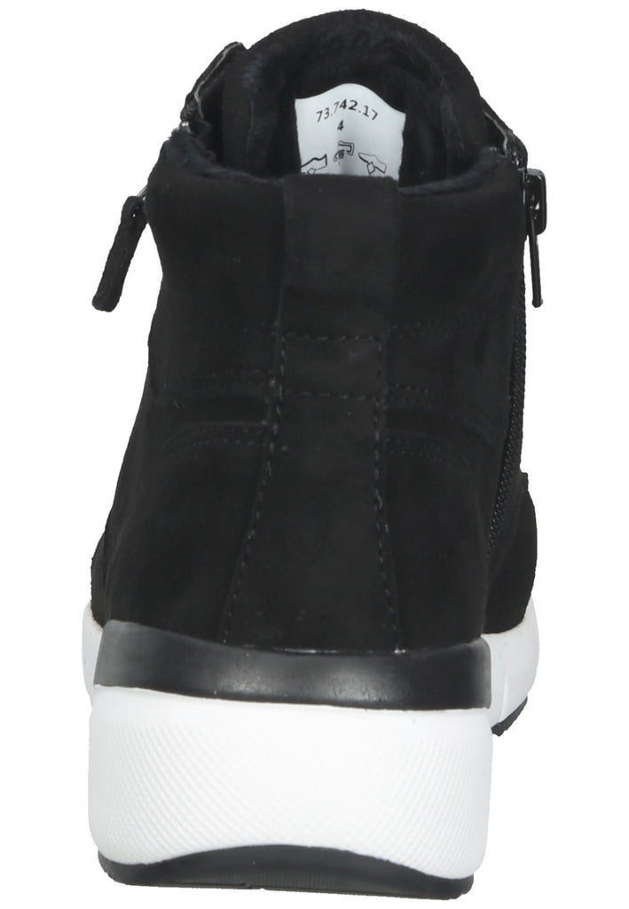 Stiefeletten Gabor Stiefelette Veloursleder Schwarz