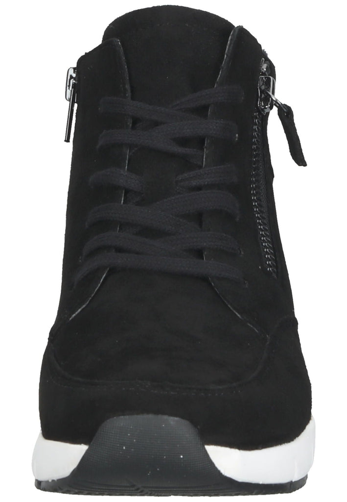 Stiefeletten Gabor Stiefelette Veloursleder Schwarz