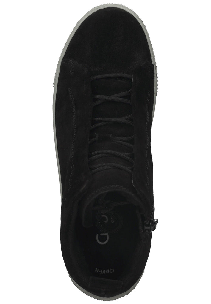 Stiefeletten Gabor Stiefelette Veloursleder Schwarz