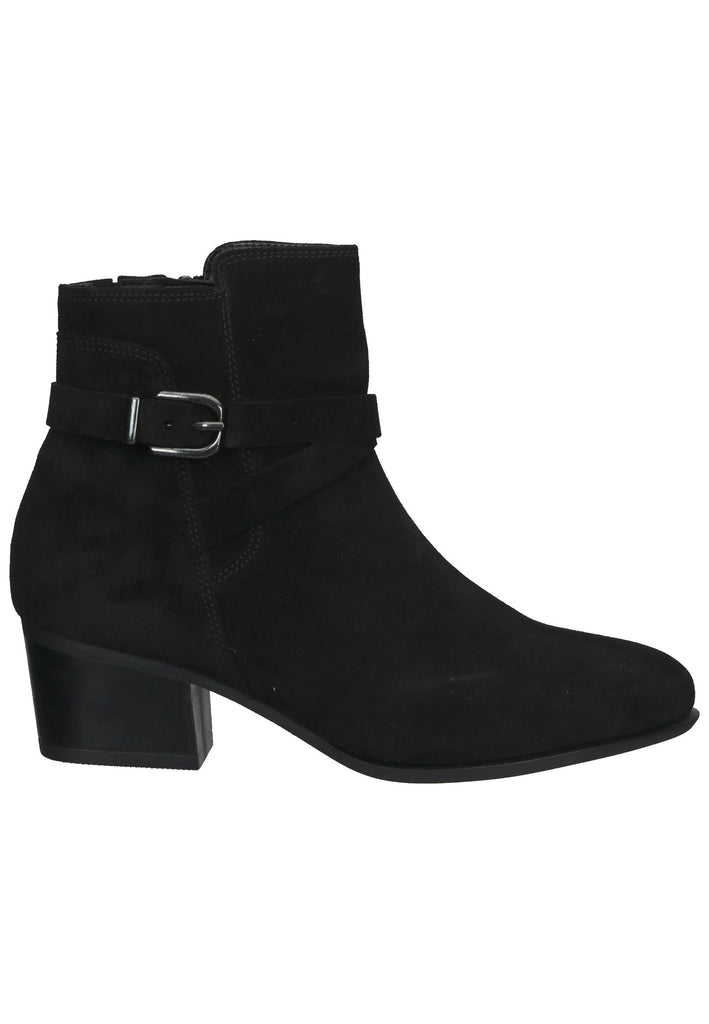 Stiefeletten Gabor Stiefelette Veloursleder Schwarz