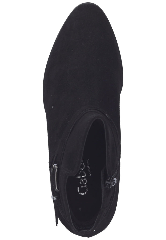 Stiefeletten Gabor Stiefelette Veloursleder Schwarz