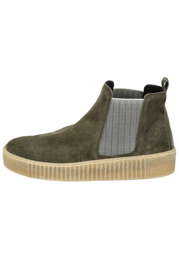 Stiefeletten Gabor Stiefelette Veloursleder/Textil Dunkelgrün
