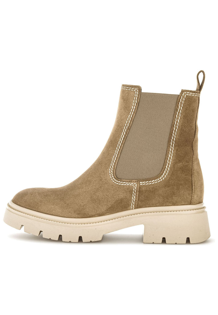 Stiefeletten Gabor Stiefelette Veloursleder/Textil Hellbraun
