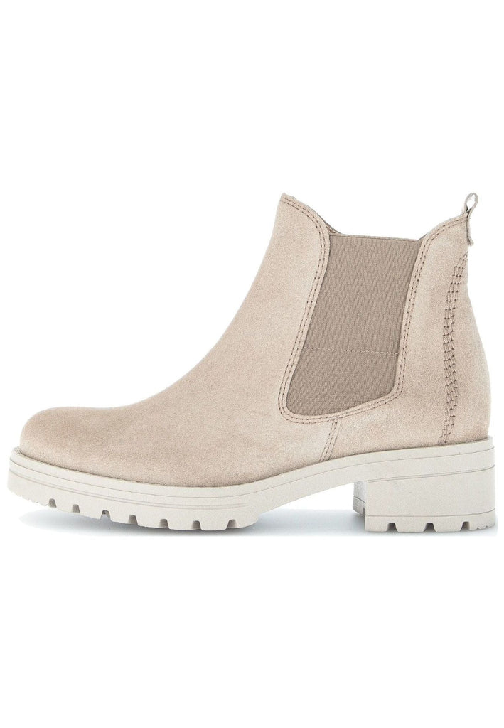 Stiefeletten Gabor Stiefelette Veloursleder/Textil Kiesel