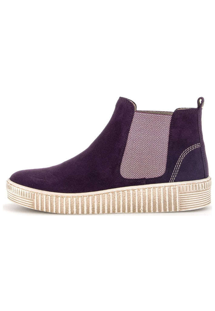 Stiefeletten Gabor Stiefelette Veloursleder/Textil Lila