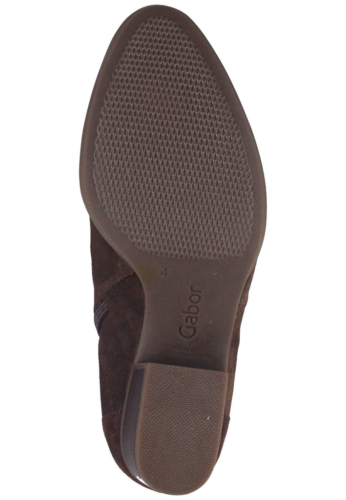 Stiefeletten Gabor Stiefelette Veloursleder Whisky