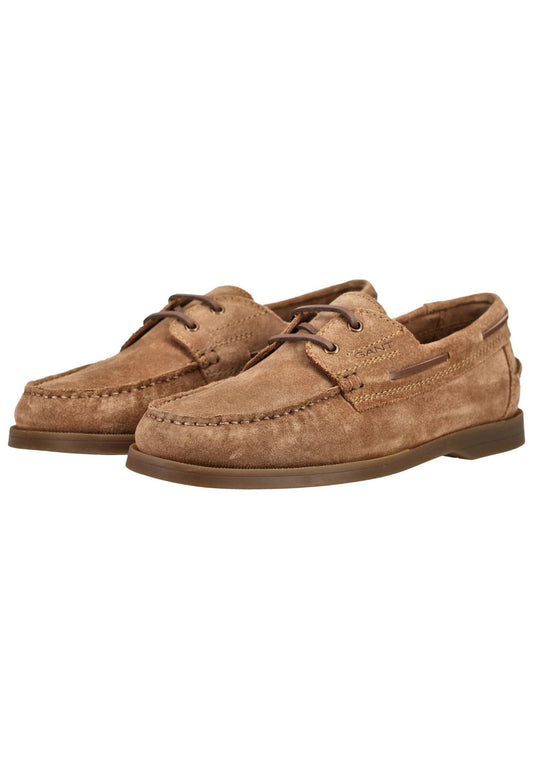 GANT Halbschuhe Veloursleder Cognac