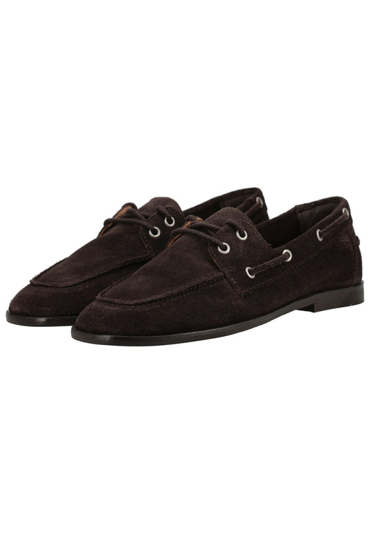 GANT Halbschuhe Veloursleder Dunkelbraun