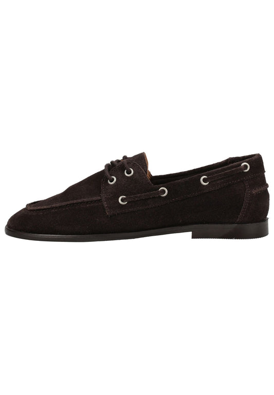 GANT Halbschuhe Veloursleder Dunkelbraun