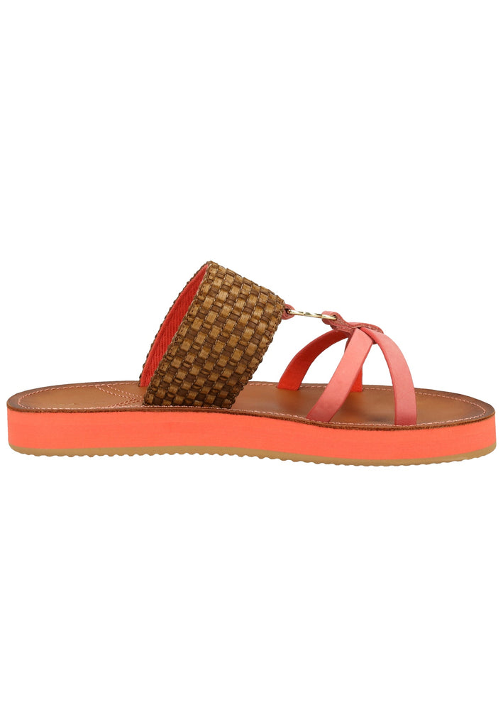 GANT Pantoletten Lederimitat Braun/Rosa