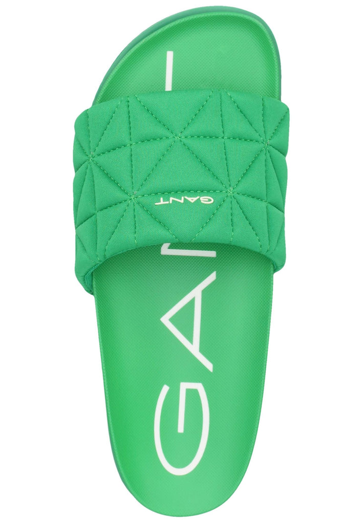 GANT Pantoletten Lederimitat Grün