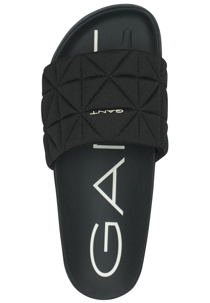 GANT Pantoletten Lederimitat Schwarz