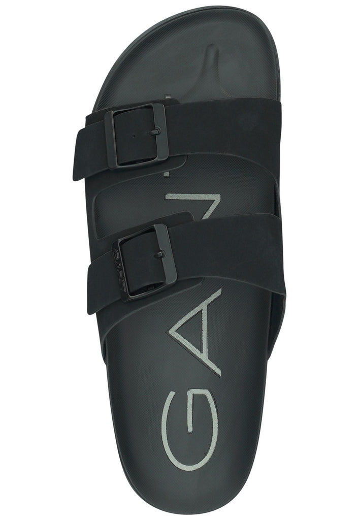 GANT Pantoletten Lederimitat Schwarz