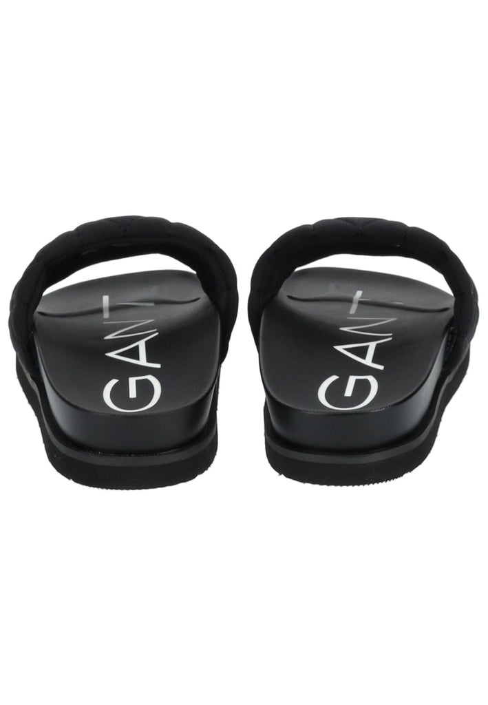 GANT Pantoletten Lederimitat/Textil Schwarz