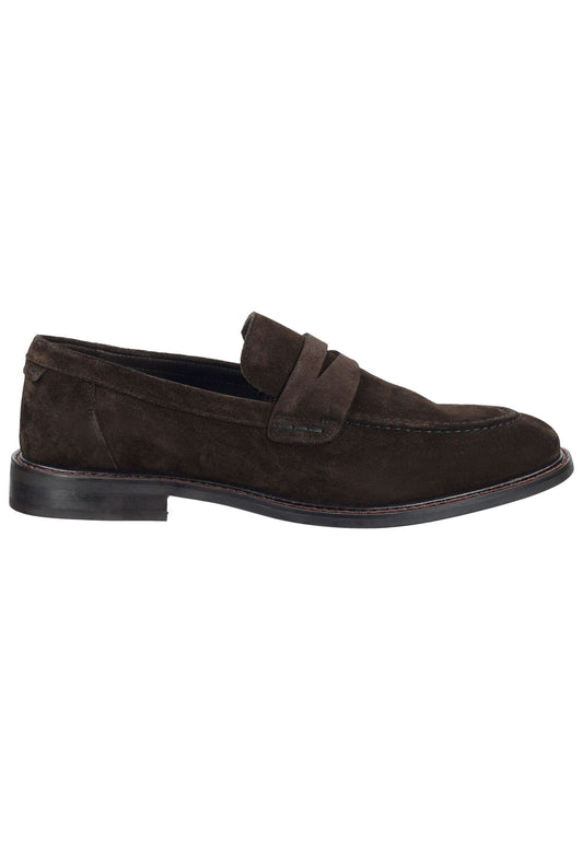 GANT Slipper Nubukleder Dunkelbraun