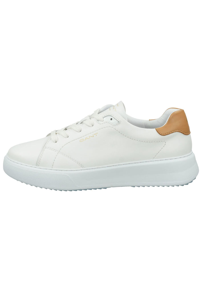 Sneaker GANT Sneaker Glattleder Weiß/Braun