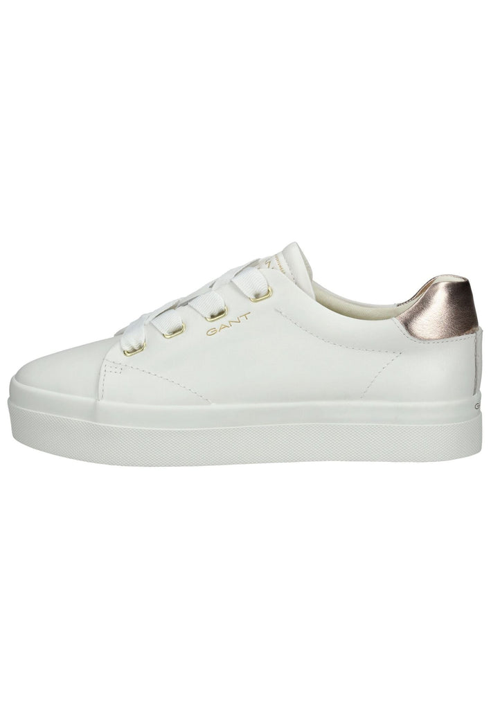 Sneaker GANT Sneaker Leder Weiß/Gold