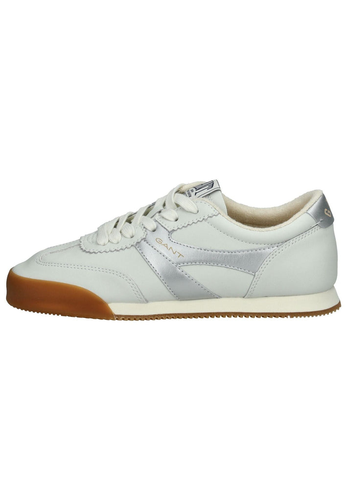 Sneaker GANT Sneaker Leder Weiß/Silber