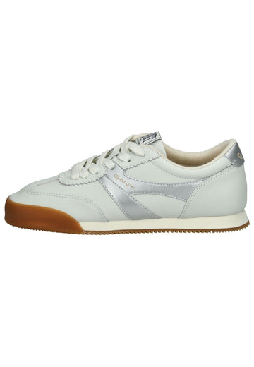 Sneaker GANT Sneaker Leder Weiß/Silber