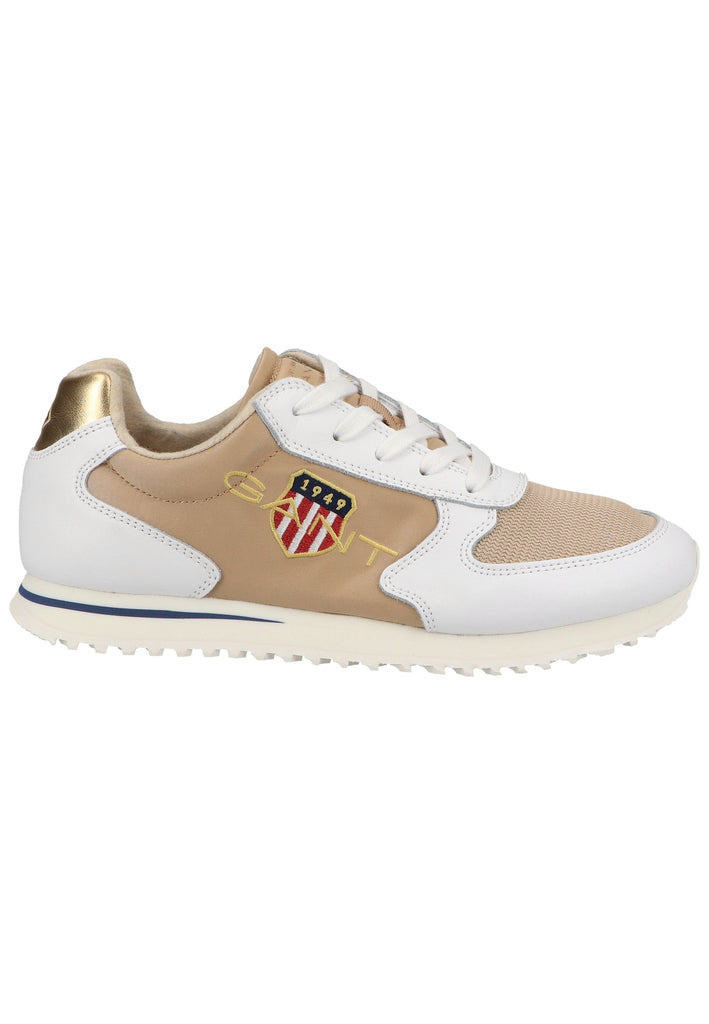 GANT Sneaker Leder/Textil Beige/Weiß