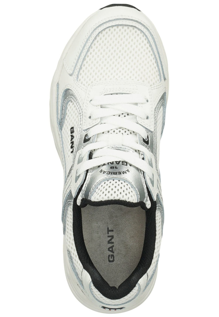 GANT Sneaker Leder/Textil Silber/Weiß