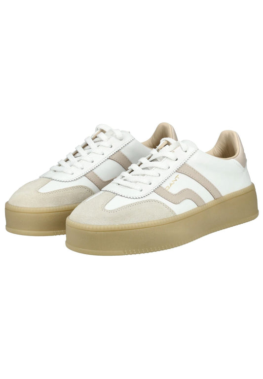 GANT Sneaker Leder Weiß/Beige