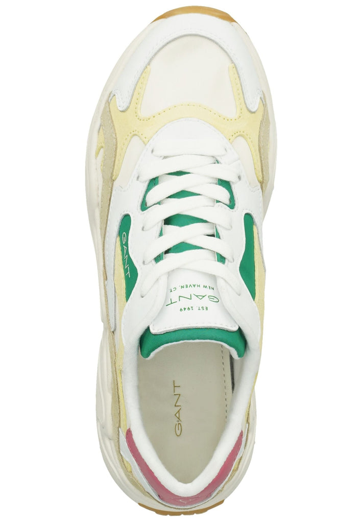 GANT Sneaker Leder Weiß/Gelb