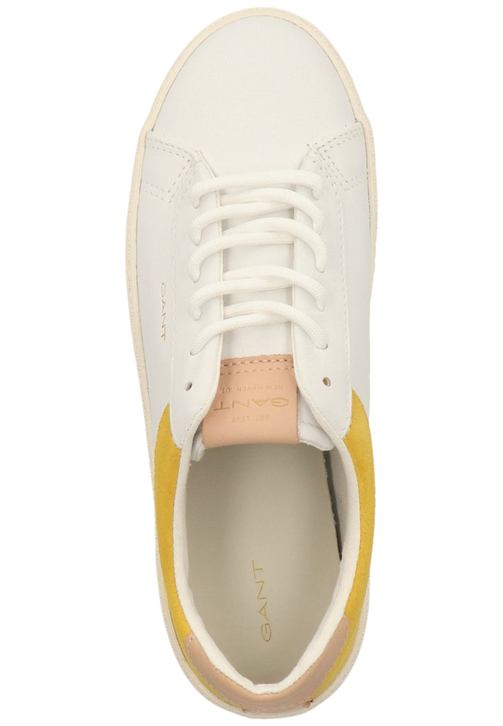 GANT Sneaker Leder Weiß/Gelb