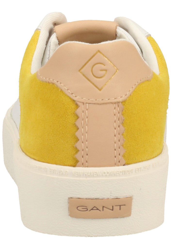 GANT Sneaker Leder Weiß/Gelb