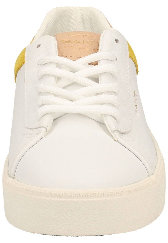 GANT Sneaker Leder Weiß/Gelb