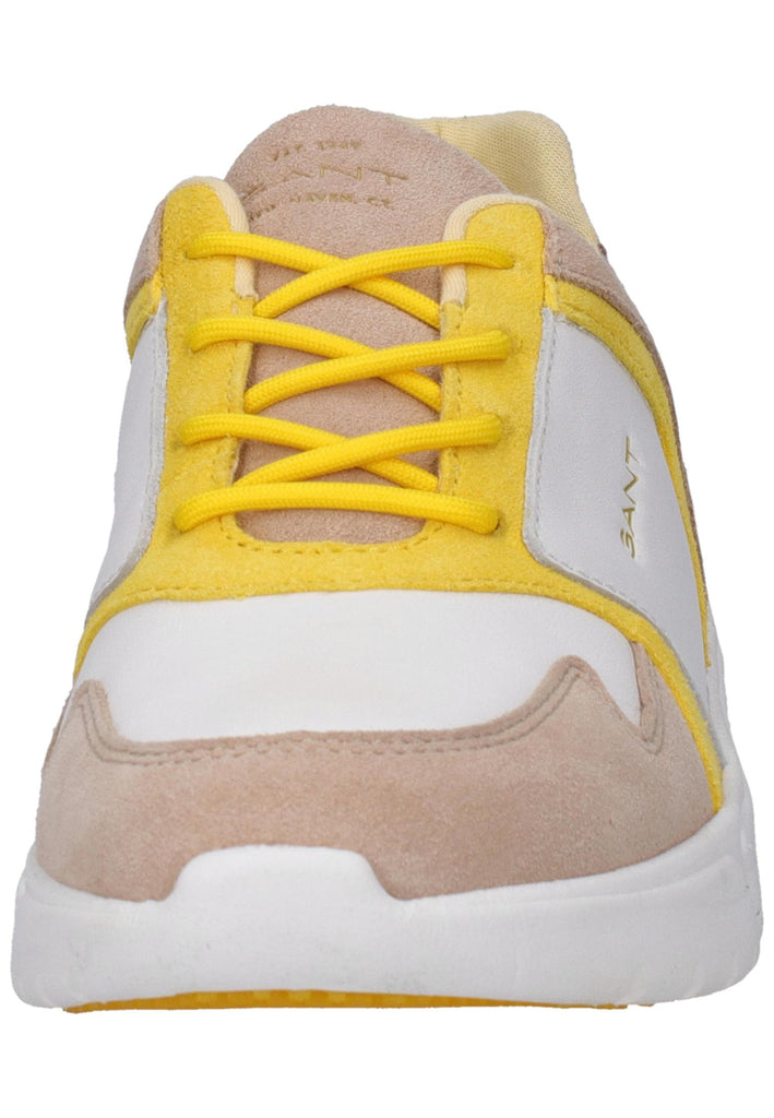 GANT Sneaker Leder Weiß/Gelb