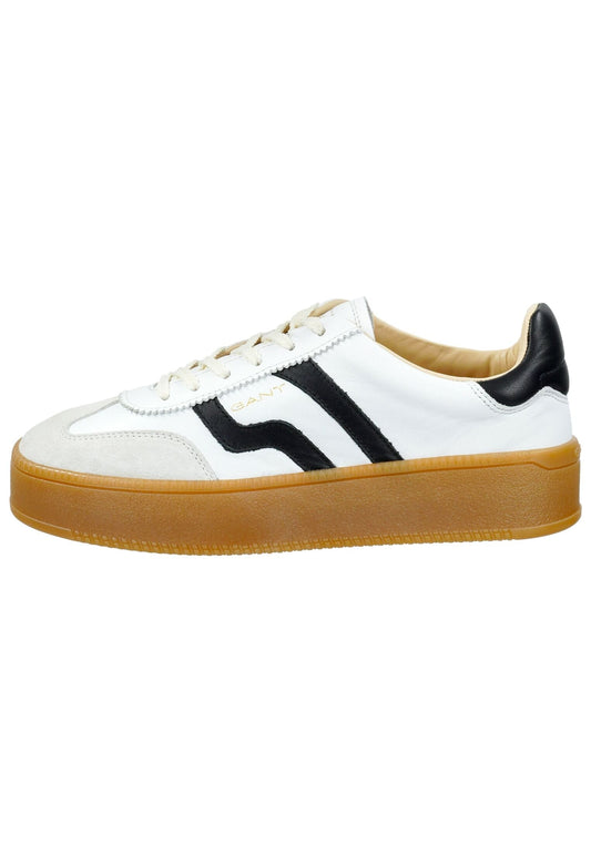 GANT Sneaker Leder Weiß/Schwarz