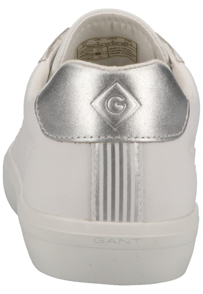 GANT Sneaker Leder Weiß/Silber