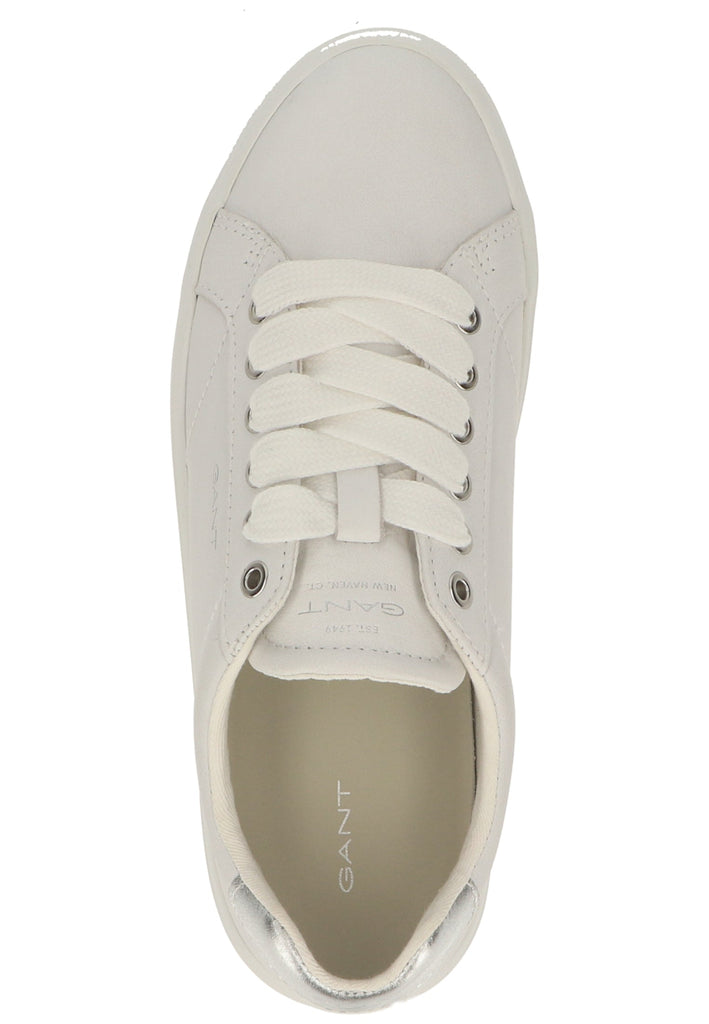 GANT Sneaker Leder Weiß/Silber