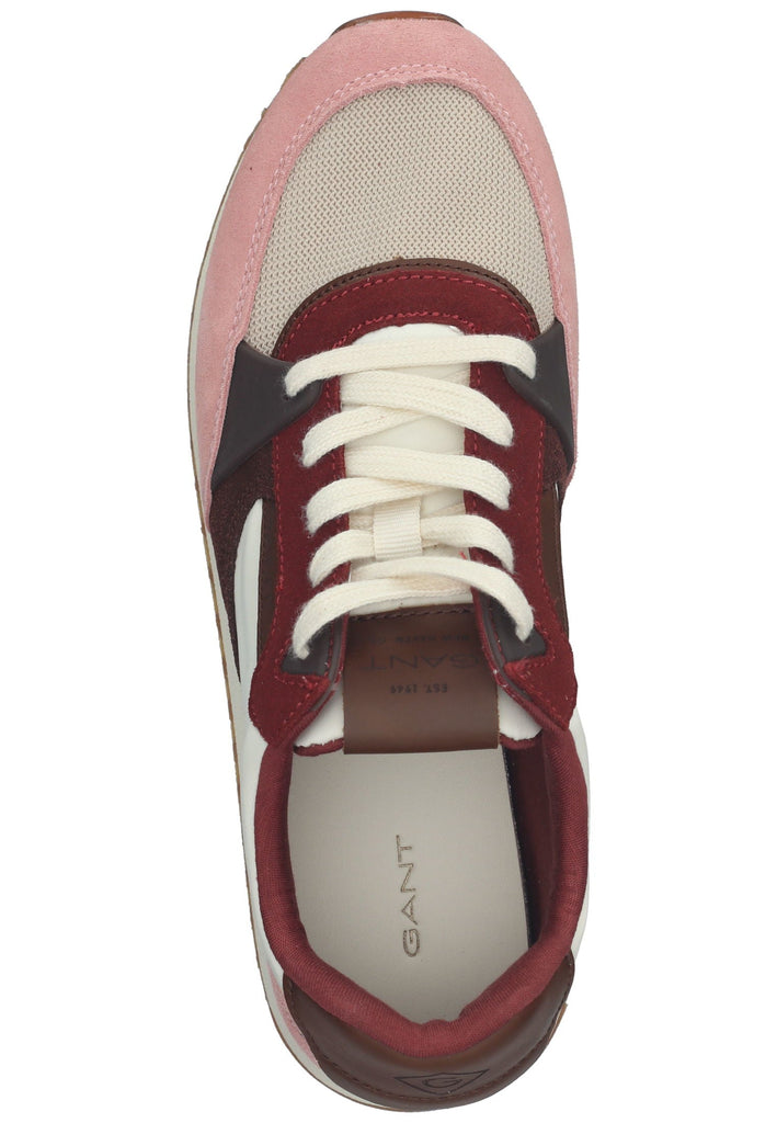 GANT Sneaker Nubukleder/Textil Rosa/Weiß