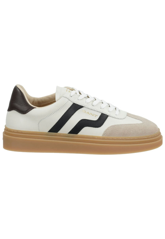 GANT Sneaker Nubukleder Weiß/Schwarz